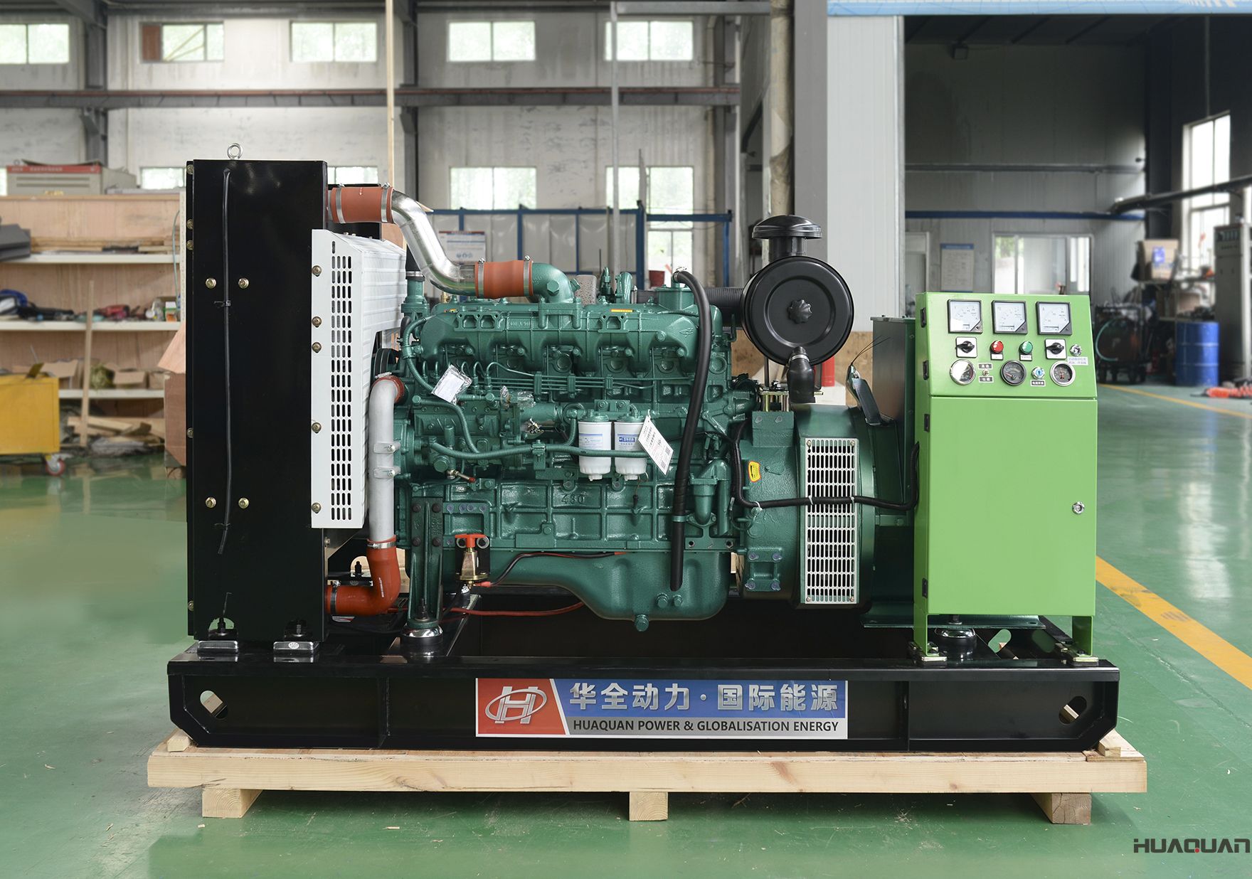 2018年4月15日華全動(dòng)力120kw標(biāo)配柴油發(fā)電機(jī)組發(fā)貨了